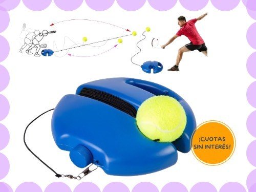Kit entrenamiento tenis con base rebote tenis VIRAL. juego tenis