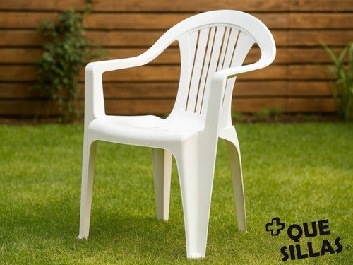Sillón Plástico Apilable Reforzado jardín exterior Silla Savoy