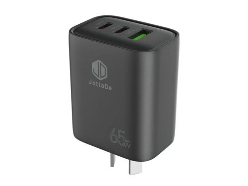 Cargador Rápido 65w Jd T71 Triple Puerto Carga Inteligente