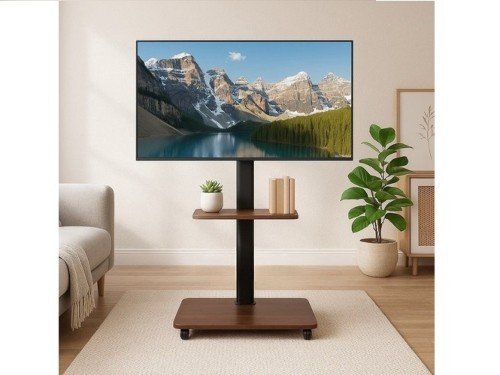 Mueble Con Soporte De Tv Kanji 32  60 Pulgadas Hasta 30kg Color Marrón