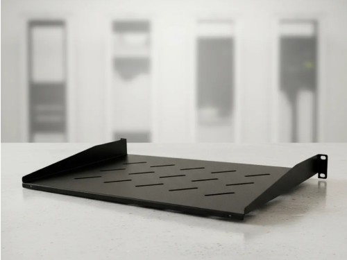 Bandeja Para Rack GLC Fija de 1 Unidad 19 Pulgadas 300mm Negro