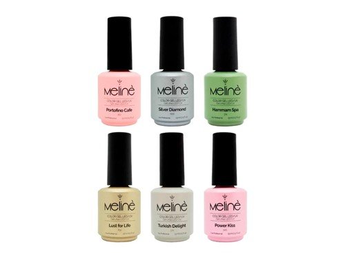 Kit X6 Esmaltes Meliné Gel Color Manicuria Semipermanente