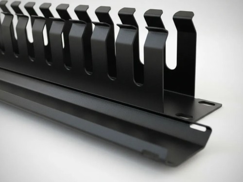 Organizador de Cable GLC de 1 Unidad  Con Tapa Negro