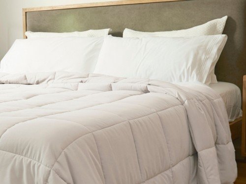 Acolchado Simil Plumón Plumage Queen Blanco