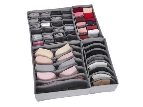 Set X4 Organizador De Cajones Ropa Interior Division Alpina HOR14