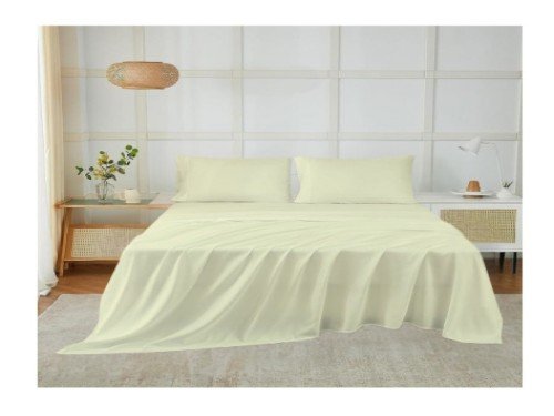 JUEGO DE SABANAS 1 1/2PL FUL025 CLASSIC CREMA FULLBLANC