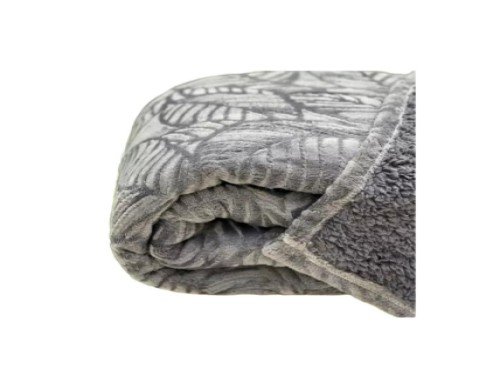 FRAZADA QUEEN FUL041 VERMONT 440 GRIS OSCURO FULLBLANC