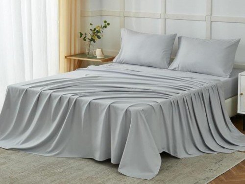 JUEGO DE SABANAS 1 1/2PL FUL025 CLASSIC GRIS SILVER FULLBLANC