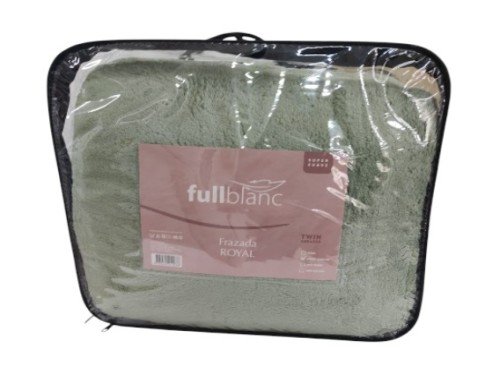FRAZADA QUEEN FUL045 ROYAL VERDE CEMENTO FULLBLANC