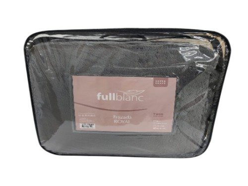 FRAZADA QUEEN FUL045 ROYAL GRIS OSCURO FULLBLANC