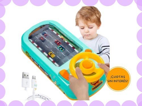 Juego manejo volante interactivo RACING CAR ADVENTURE