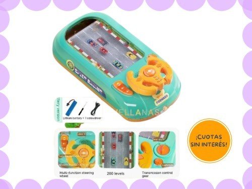 Juego manejo volante interactivo RACING CAR ADVENTURE
