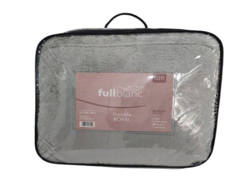 FRAZADA QUEEN FUL045 ROYAL GRIS MEDIO FULLBLANC