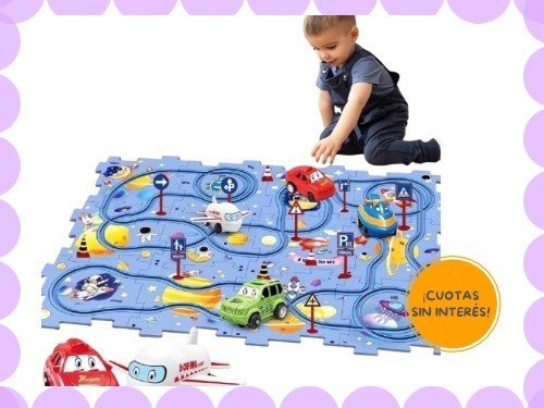 Pista armable electrónica AVIÓN con movimiento.Juguete tendencia viral