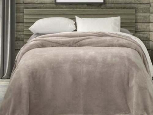 FRAZADA QUEEN FUL045 ROYAL BEIGE FULLBLANC