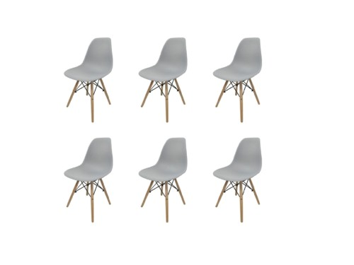 Juego De Sillas Eames X6 Unidades Variedad De Colores