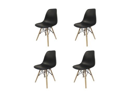 Juego De Sillas Eames X4 Unidades Variedad De Colores