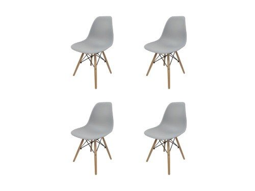 Juego De Sillas Eames X4 Unidades Variedad De Colores