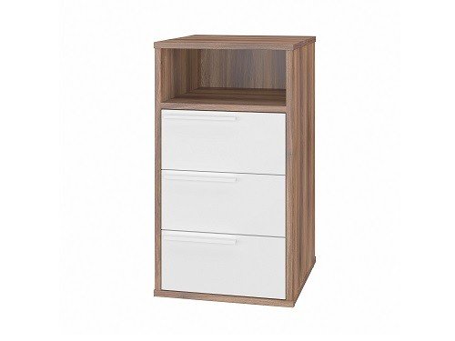 Cajonero Mesa Minimalista Combinado Blanco