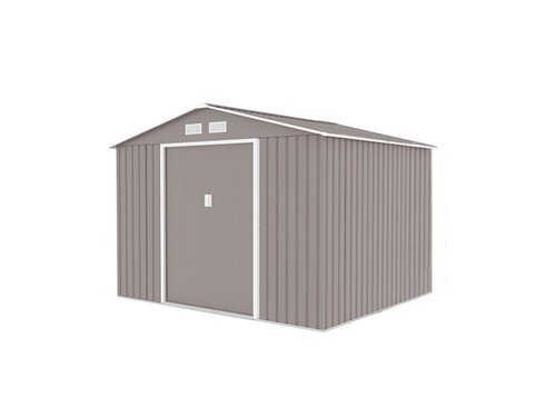 Depósito De Jardín Metálico Salerno Gris Plus