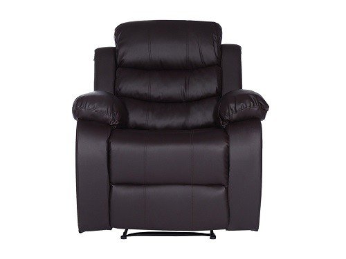 Sillon Reclinable 1 Cuerpo Beverly Negro/Marrón/Gris