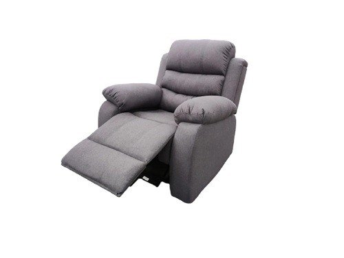 Sillon Reclinable 1 Cuerpo Beverly Negro/Marrón/Gris