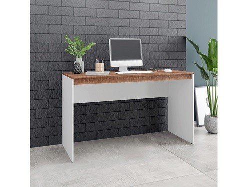 Escritorio Minimalista Combinado Blanco