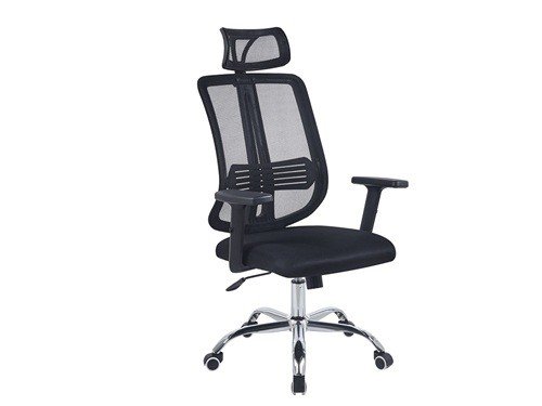 Silla De Oficina Mesh Ergonómica Base Cromada