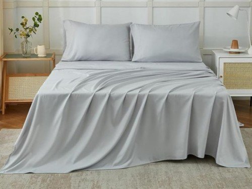 JUEGO DE SABANAS 2 1/2PL FUL026 CLASSIC GRIS SILVER FULLBLANC