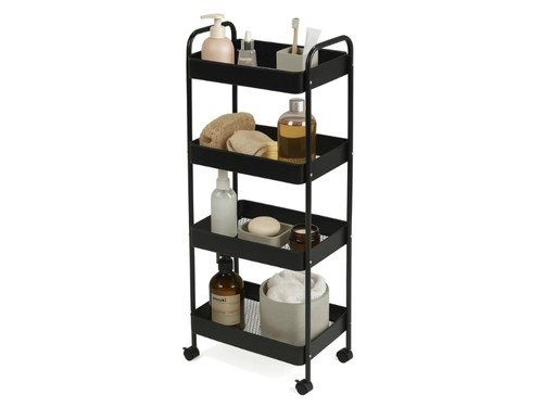 Carrito Organizador Multiuso 4 Estantes Cocina Baño Ruedas Alpina HCT0