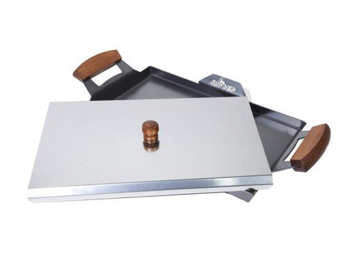 Plancheta 410 Tromen Con Tapa Acero Inoxidable Plancha Color Negro