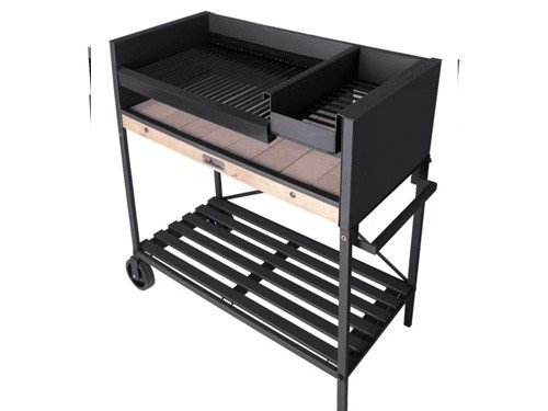 Parrilla A Leña/carbon Tromen Campo C/base, Ruedas Asador
