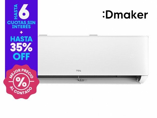 Aire acondicionado TCL Split Frío Calor 3400W Inverter Blanco