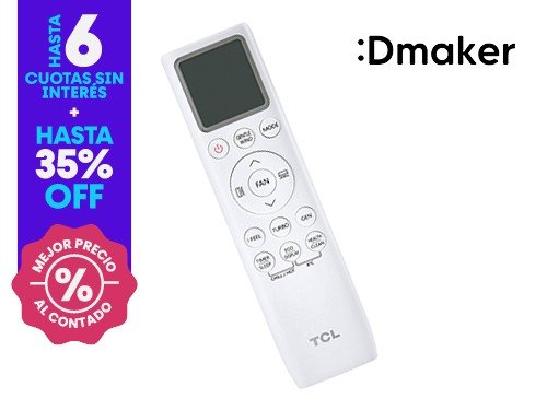 Aire acondicionado TCL Split Frío Calor 3400W Inverter Blanco