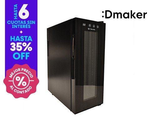 Cava TechGO Termoeléctrica 12 Botellas Negra