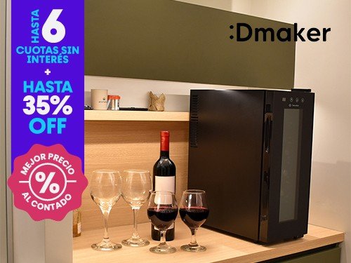 Cava TechGO Termoeléctrica 12 Botellas Negra