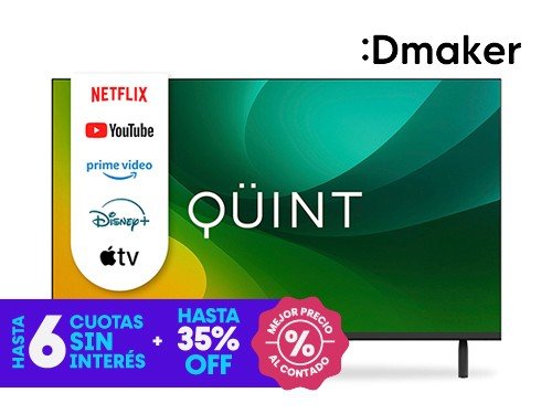 Smart TV Quint 32 HD LED HDMI Vidaa