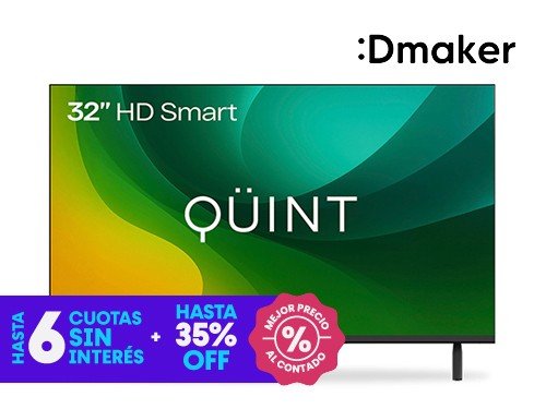 Smart TV Quint 32 HD LED HDMI Vidaa