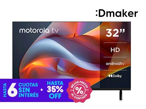 Smart TV Motorola 32 HD LED Android