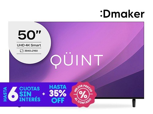 Smart TV Quint 50 UHD 4K LED HDMI USB Vidaa