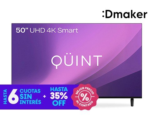 Smart TV Quint 50 UHD 4K LED HDMI USB Vidaa