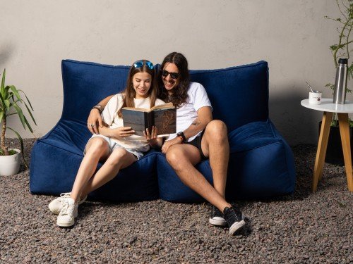 Fiaca Laurita XL en pana | Sillón para dos personas | G y G Fiacas