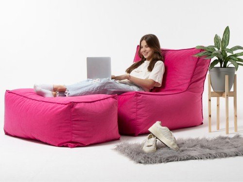 Fiaca Laurita + Apoya pie en pana | Relax total en casa | G y G Fiacas