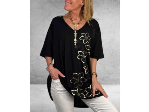 Remera Jazmín Negra XXL