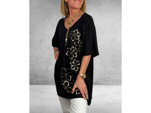 Remera Jazmín Negra XXL