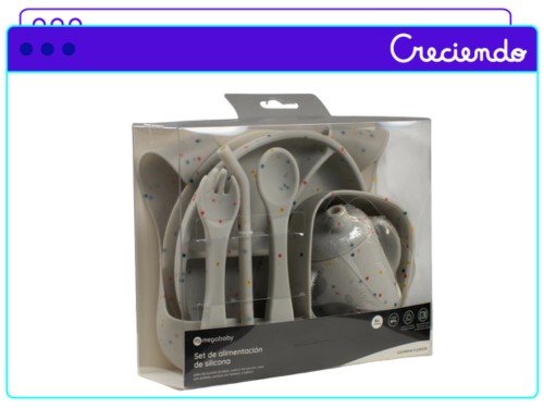 Set Alimentación Mega Baby 6 Piezas De Silicona +6 Meses