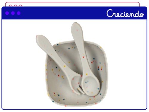 Set Alimentación Mega Baby 6 Piezas De Silicona +6 Meses