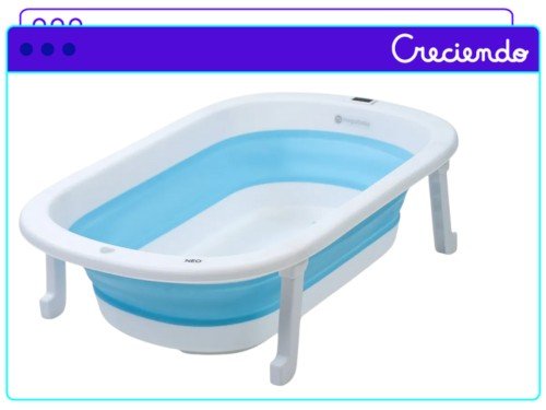 Bañera Mega Baby Neo Plegable Con Termómetro