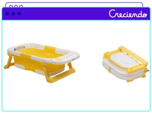 Bañera Para Bebé Mega Baby Plegable Con Red Acolchonada