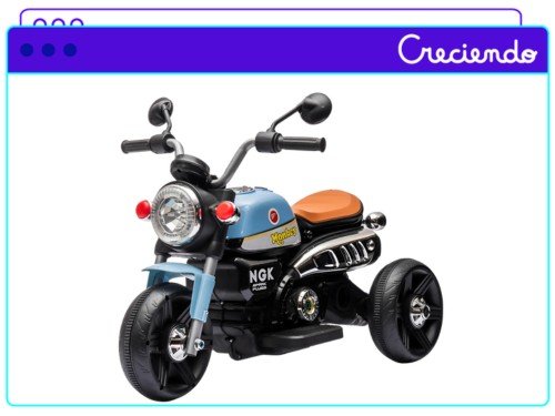 Moto A Batería De 6V Estilo Cafe Racer